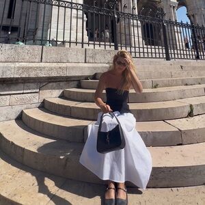 ZARA Elegant Black and White Block Dress